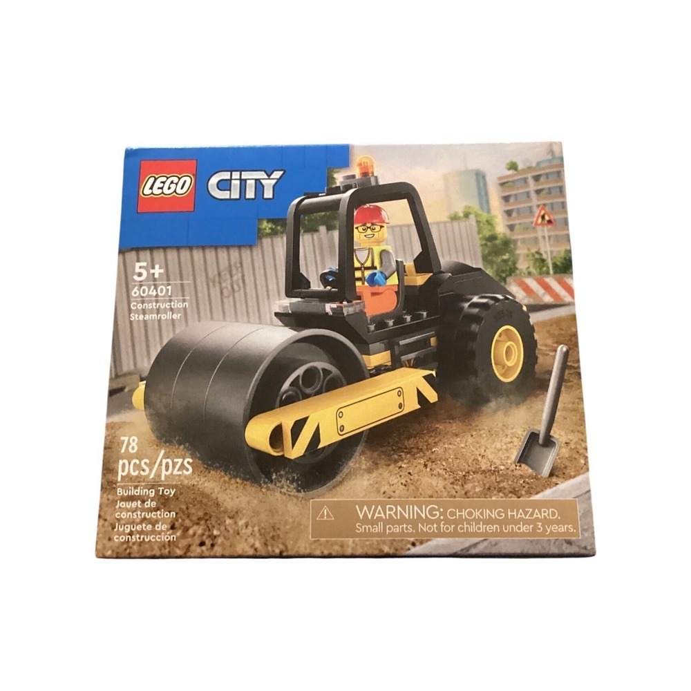 LEGO City Construction Steamroller Building Toy 60401 Ages‎ 5 Plus 78 Pieces